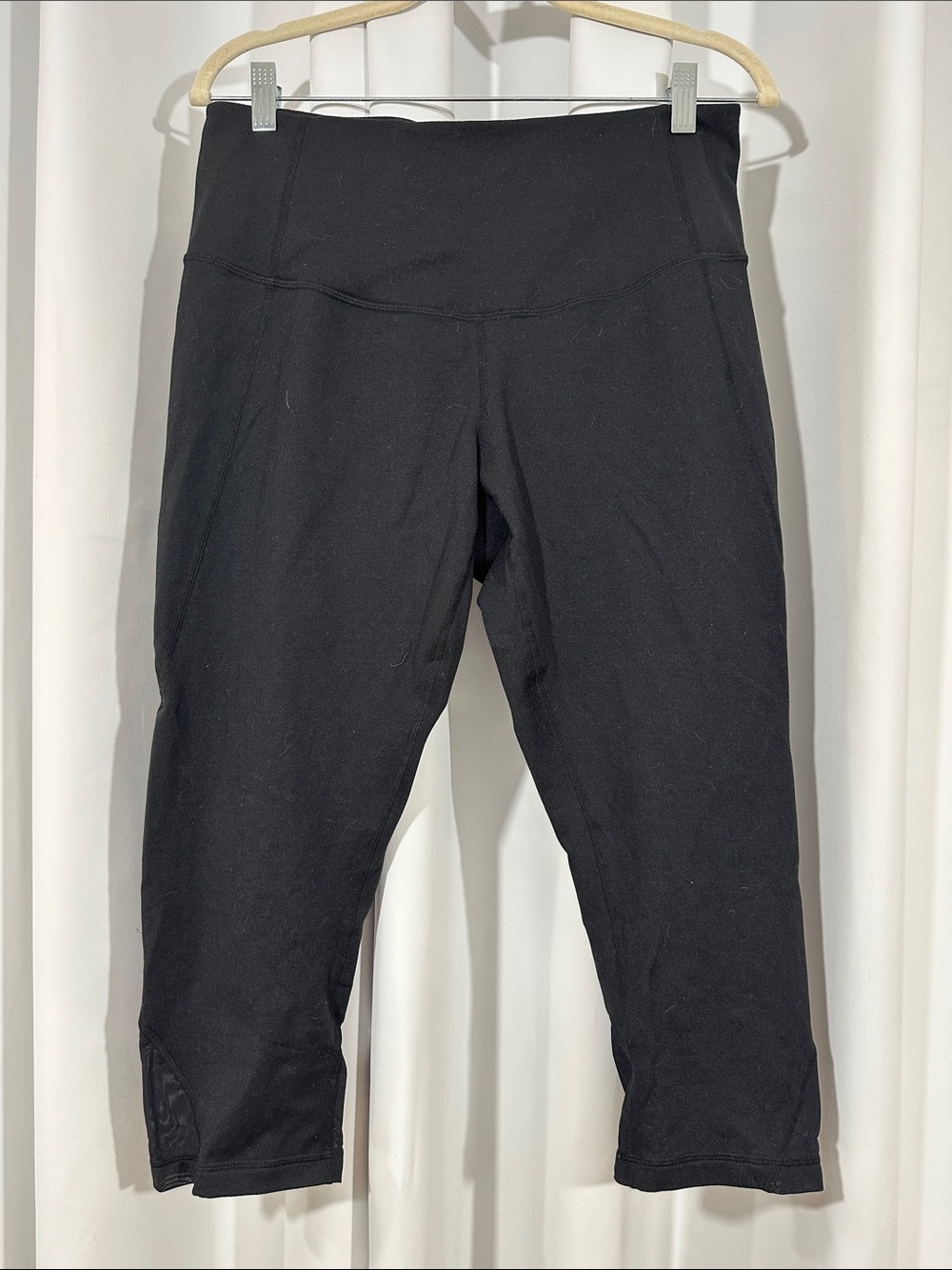 Zella Black Cropped Leggings Size 1X High Rise Activewear Athletic Pants